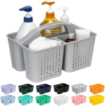 Tiawudi Portable Plastic Shower Caddy Organizer